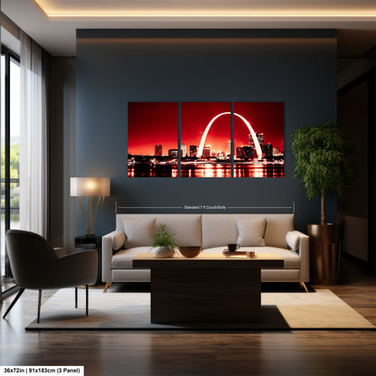 a living room with a couch and a painting on the wall