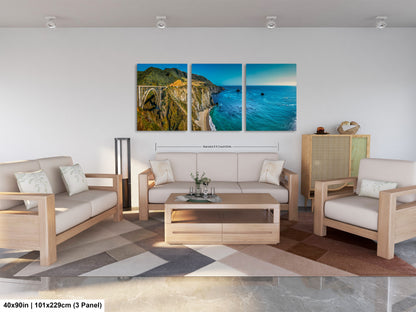 a living room filled with furniture and a painting on the wall