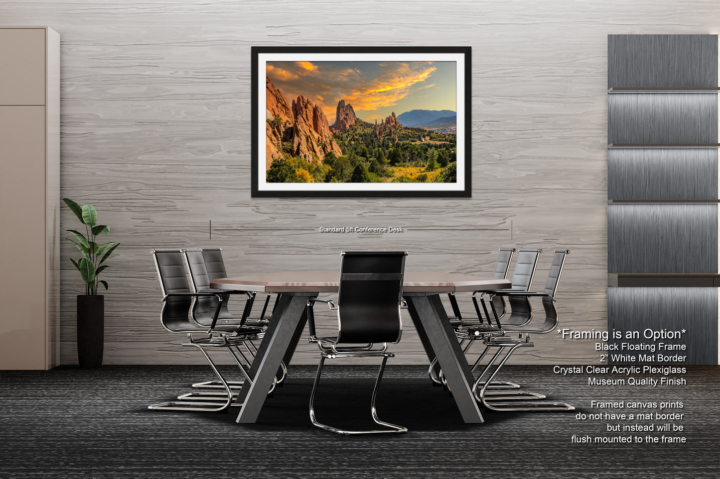 a dining room with a table and chairs