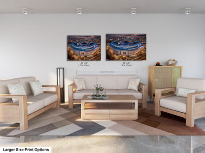 a living room with two couches and a coffee table