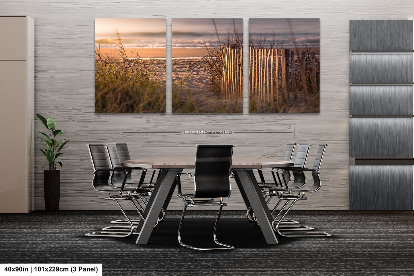 a dining room with a table and chairs