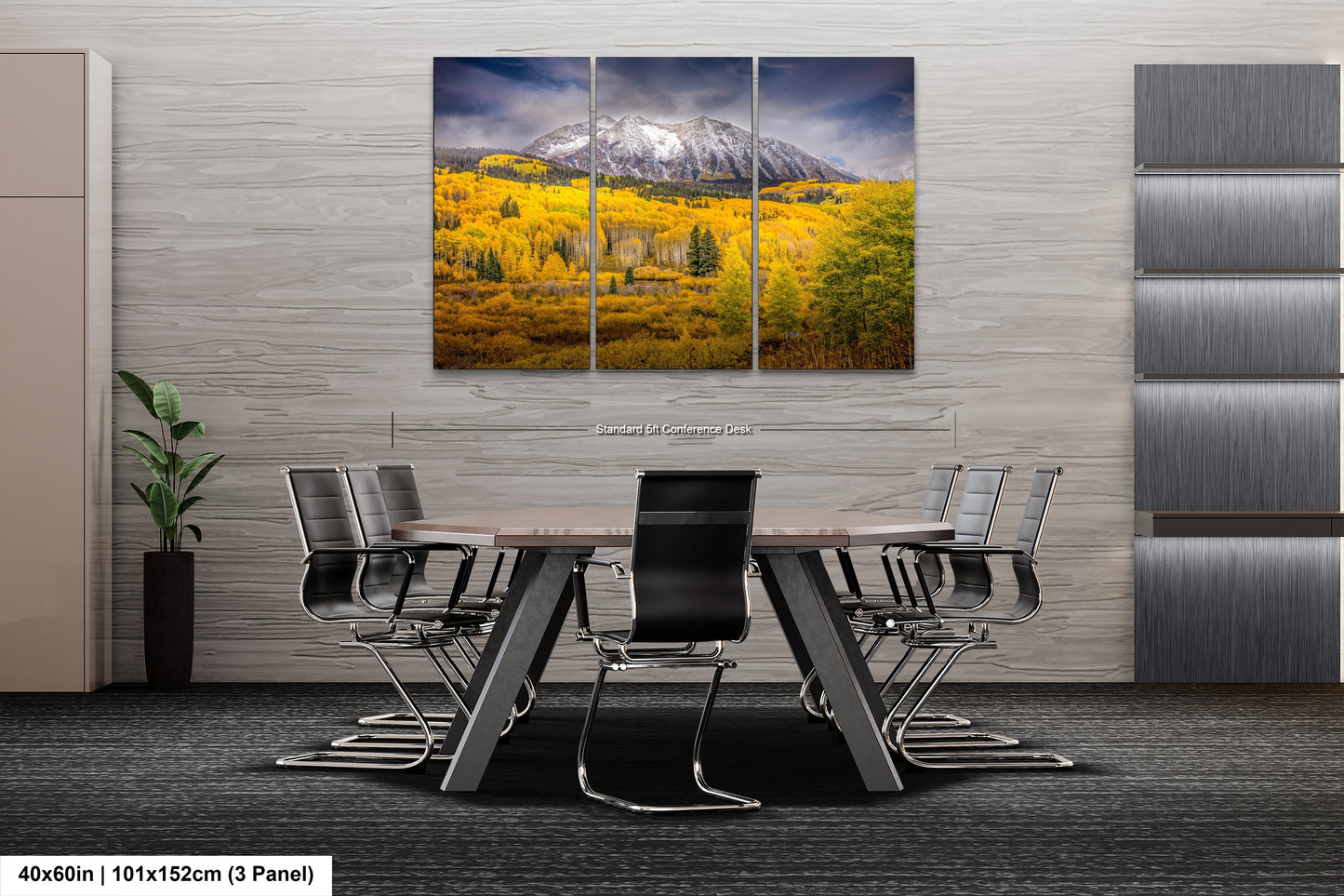 a dining room with a table and chairs