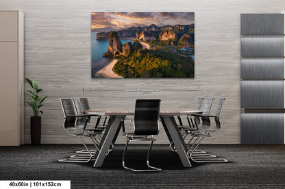 a dining room with a table and chairs
