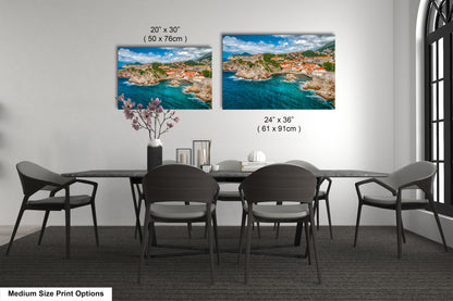 a dining room with a table and chairs