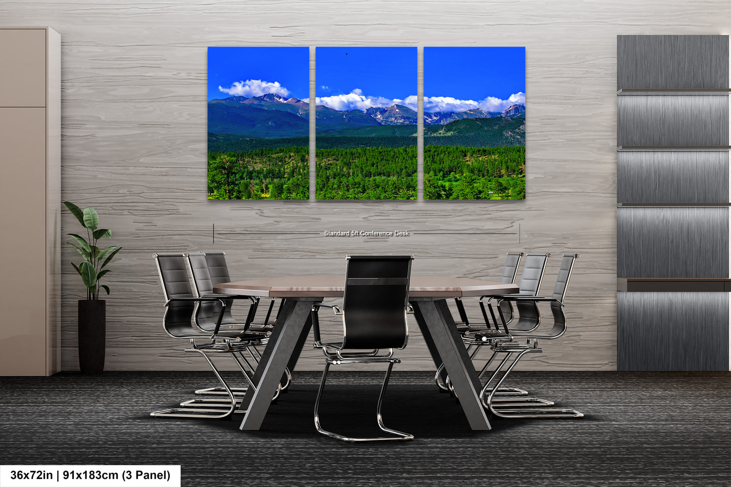 a dining room with a table and chairs