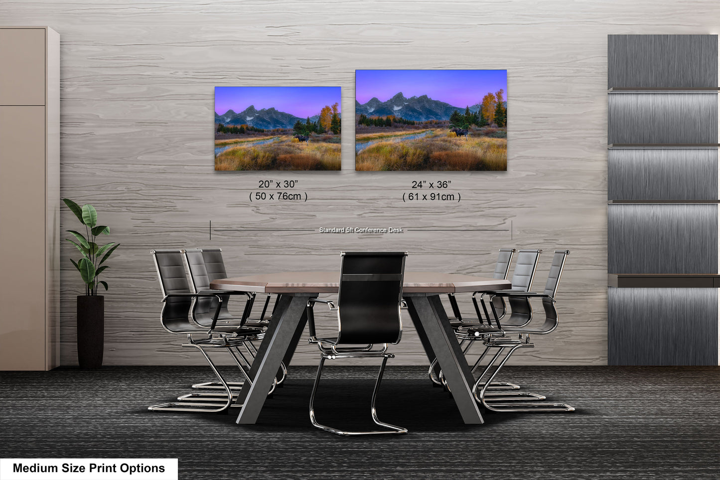 a dining room with a table and chairs