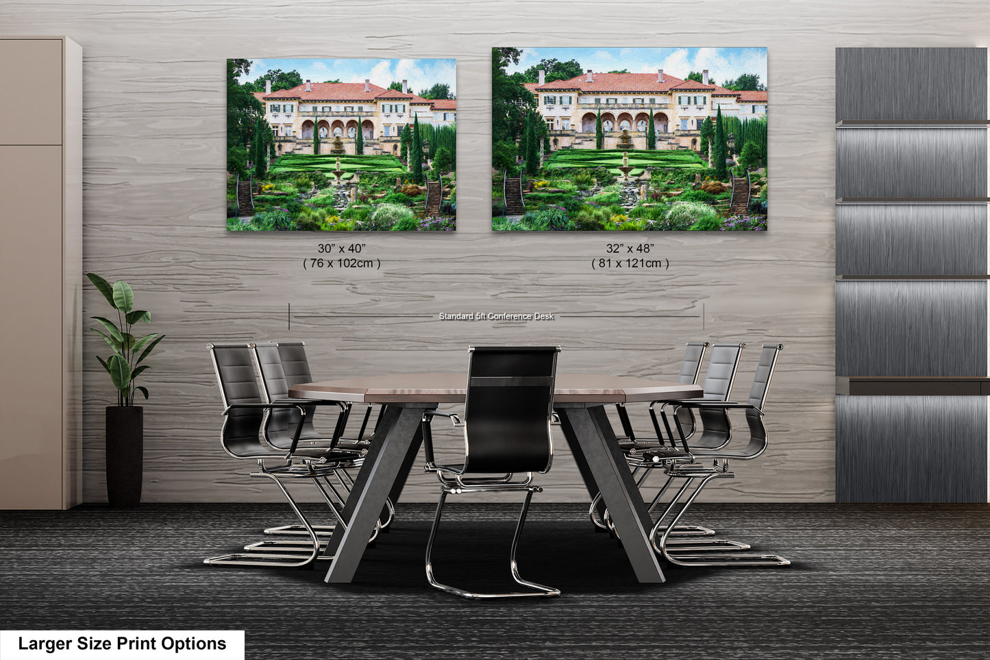 a dining room with a table and chairs
