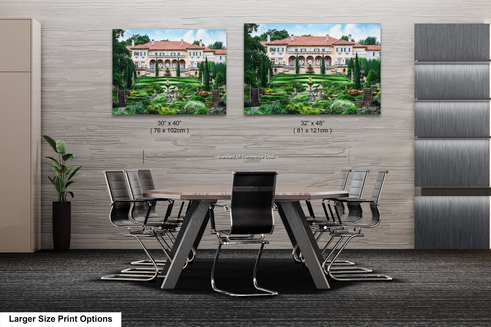 a dining room with a table and chairs