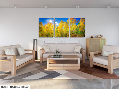 a living room filled with furniture and a painting on the wall
