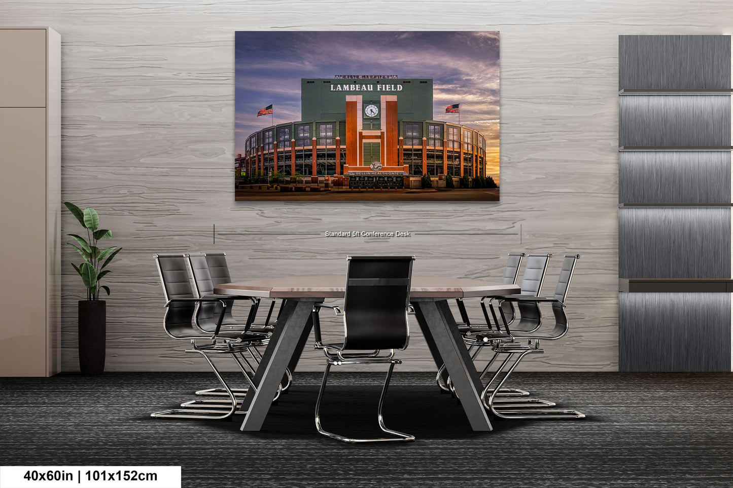 a picture of a baseball stadium with a clock on it