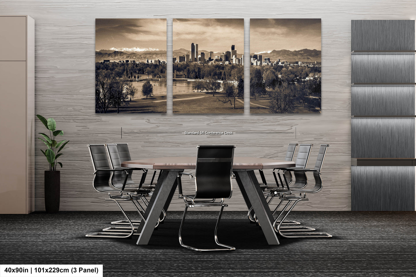 a dining room with a table and chairs
