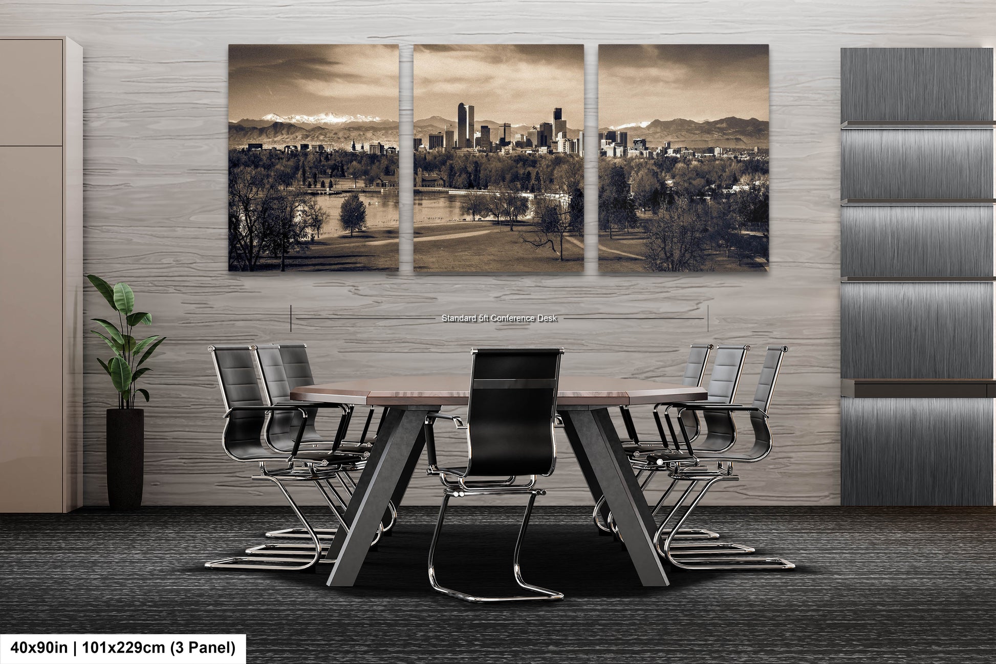 a dining room with a table and chairs