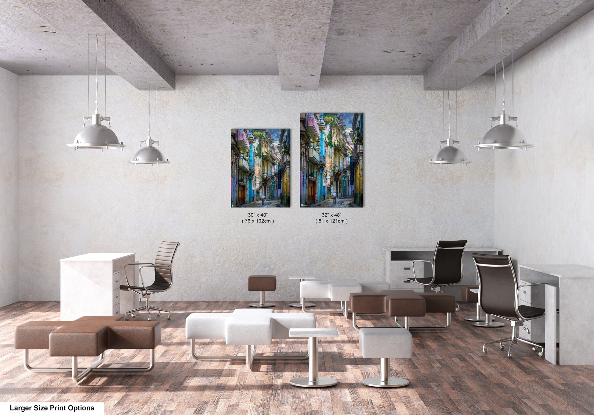 a room with a lot of chairs and tables