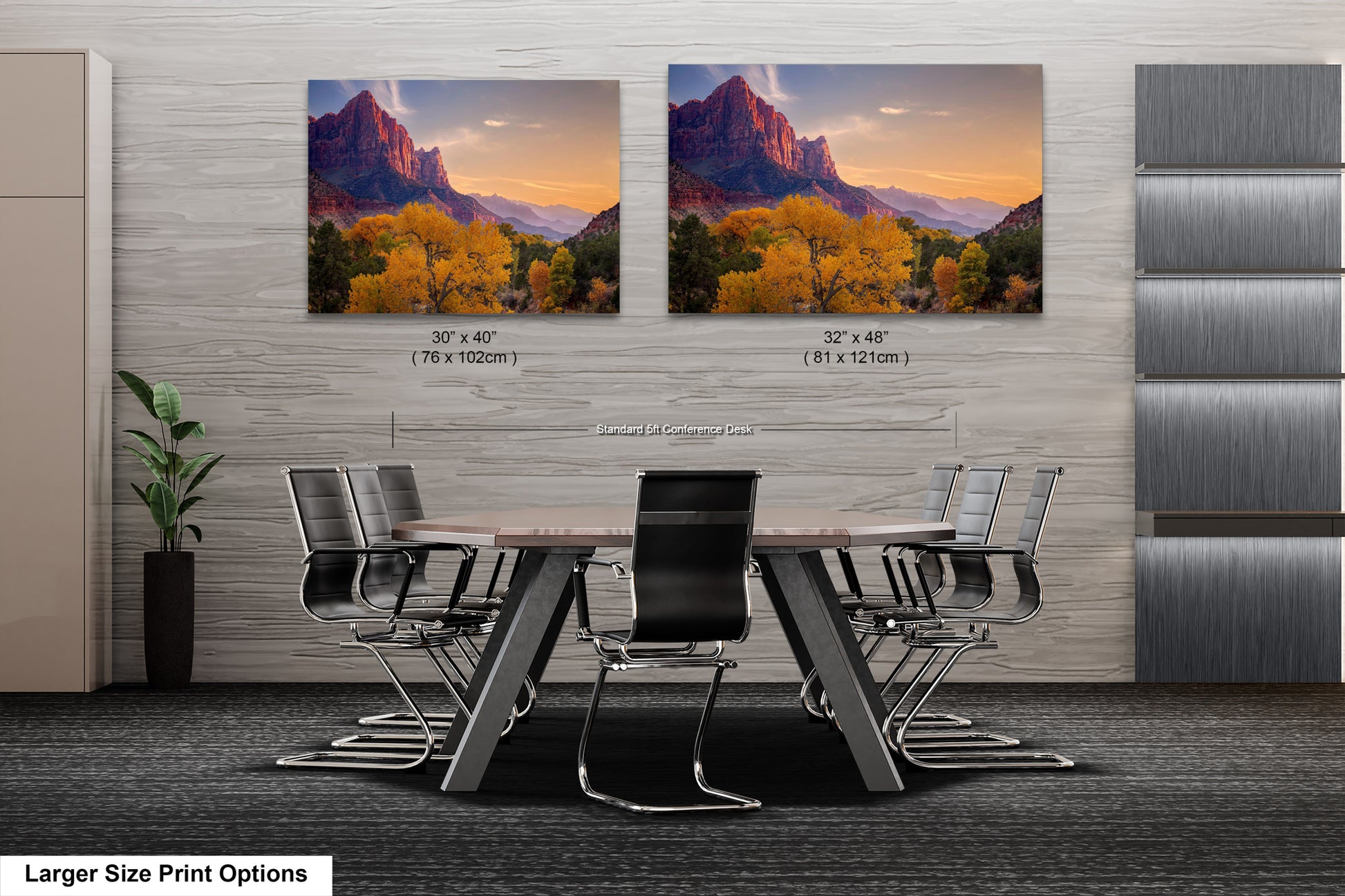 a dining room with a table and chairs