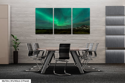 a dining room with a table and chairs