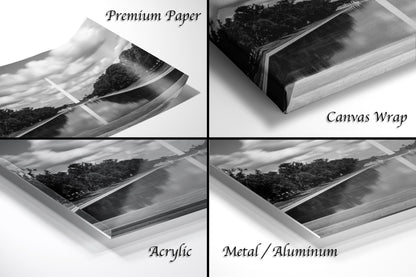 a series of four photographs of a landscape