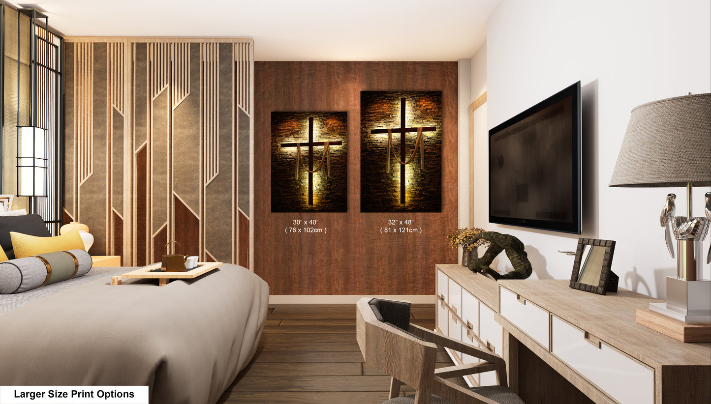 a bed room with a neatly made bed and a flat screen tv