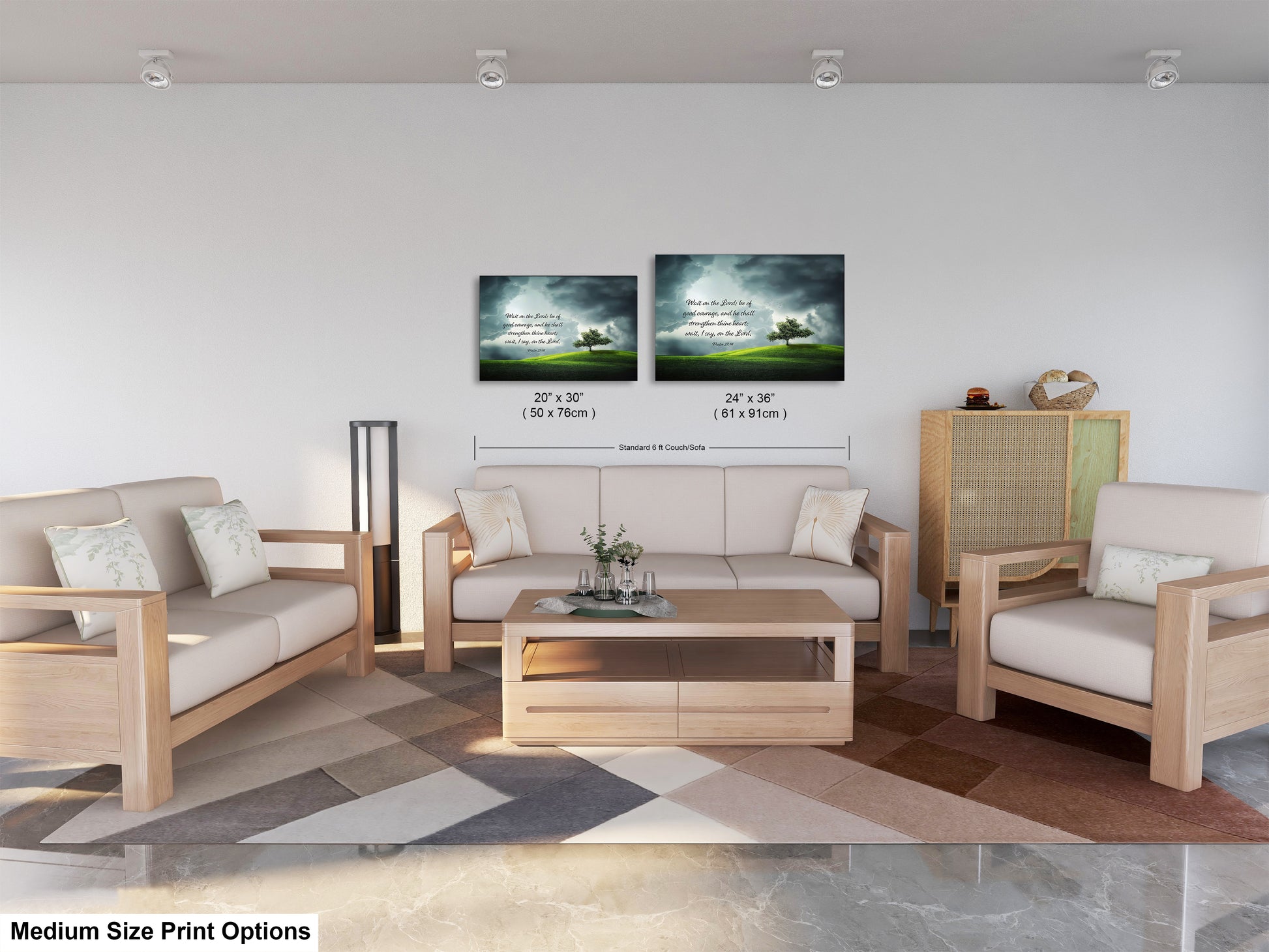 a living room with two couches and a coffee table