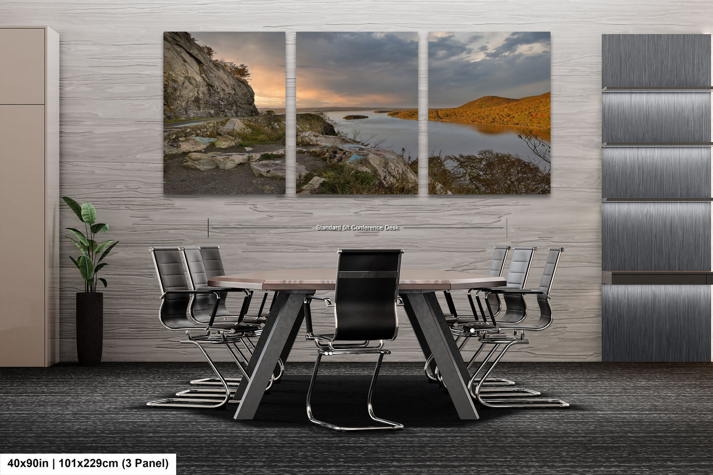 a dining room with a table and chairs