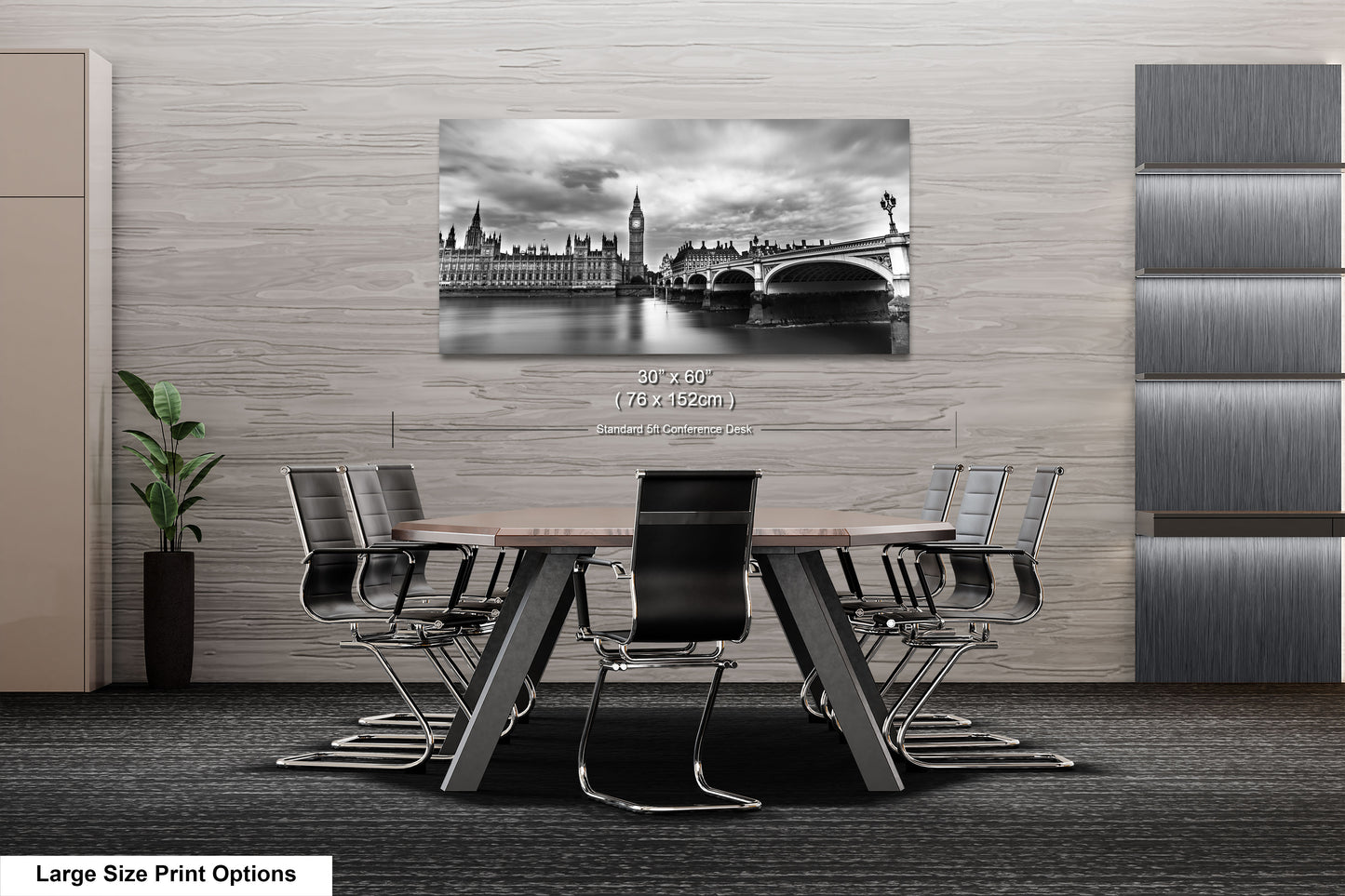 a black and white photo of a table and chairs