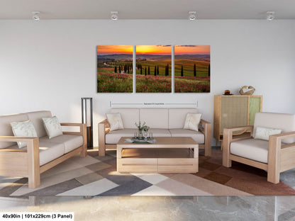 a living room filled with furniture and a painting on the wall