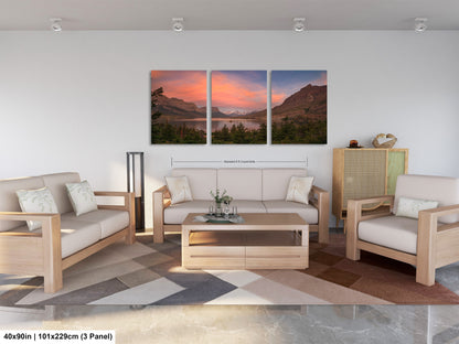 a living room filled with furniture and a painting on the wall