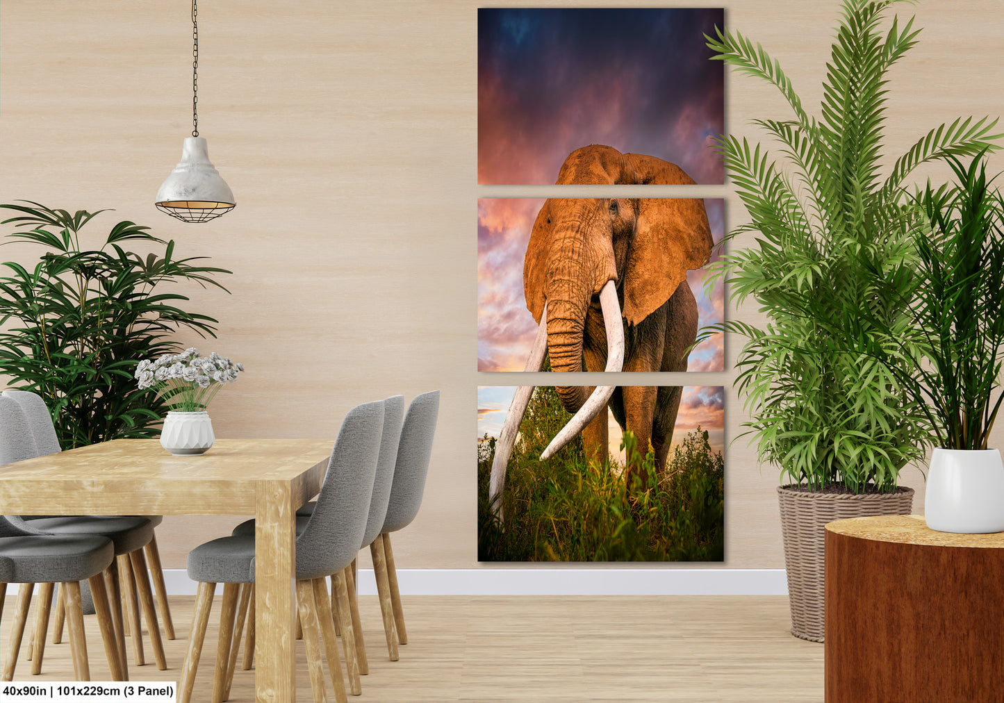 a picture of an elephant in a room
