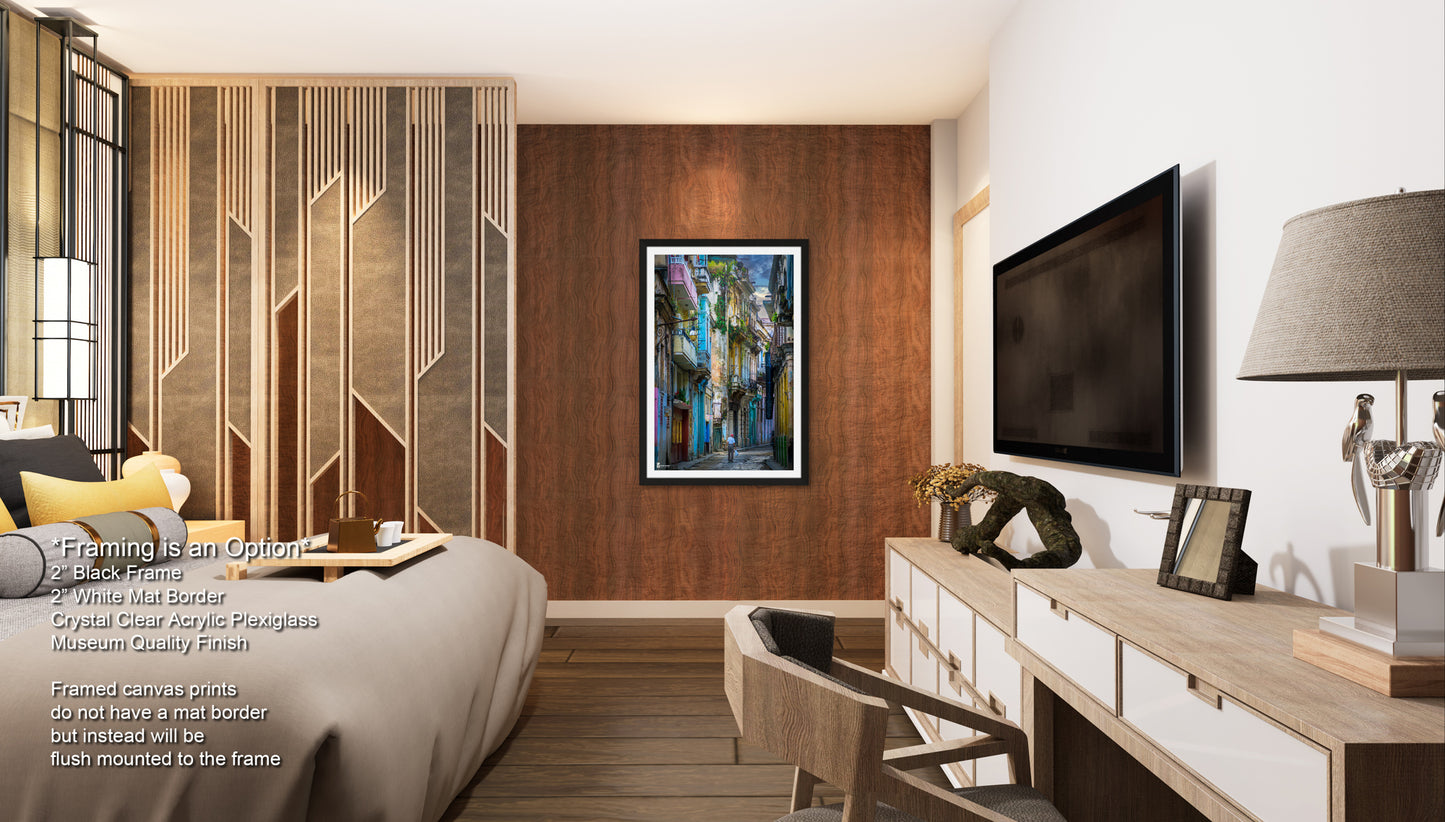 a bed room with a neatly made bed and a flat screen tv