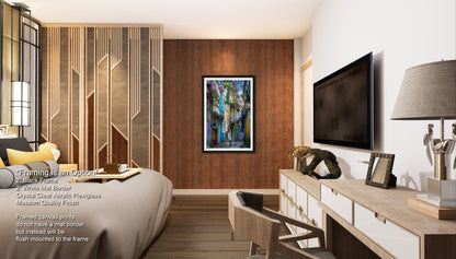 a bed room with a neatly made bed and a flat screen tv