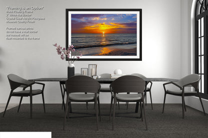 a dining room with a table and chairs