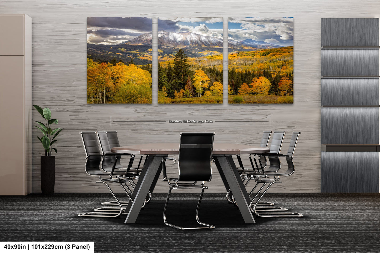 a dining room with a table and chairs
