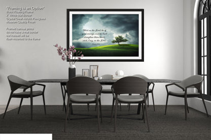 a picture of a table with chairs and a vase of flowers