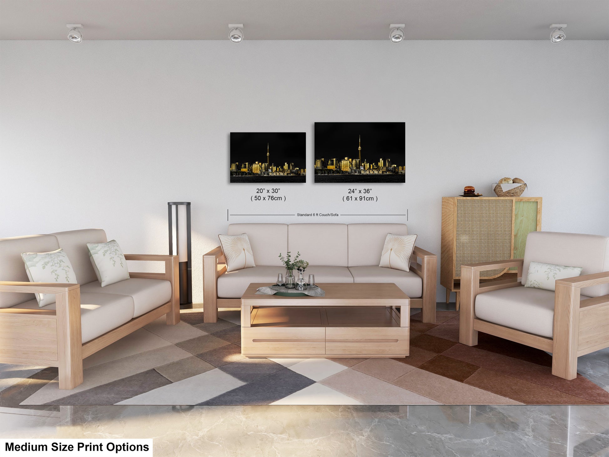 a living room with two couches and a coffee table