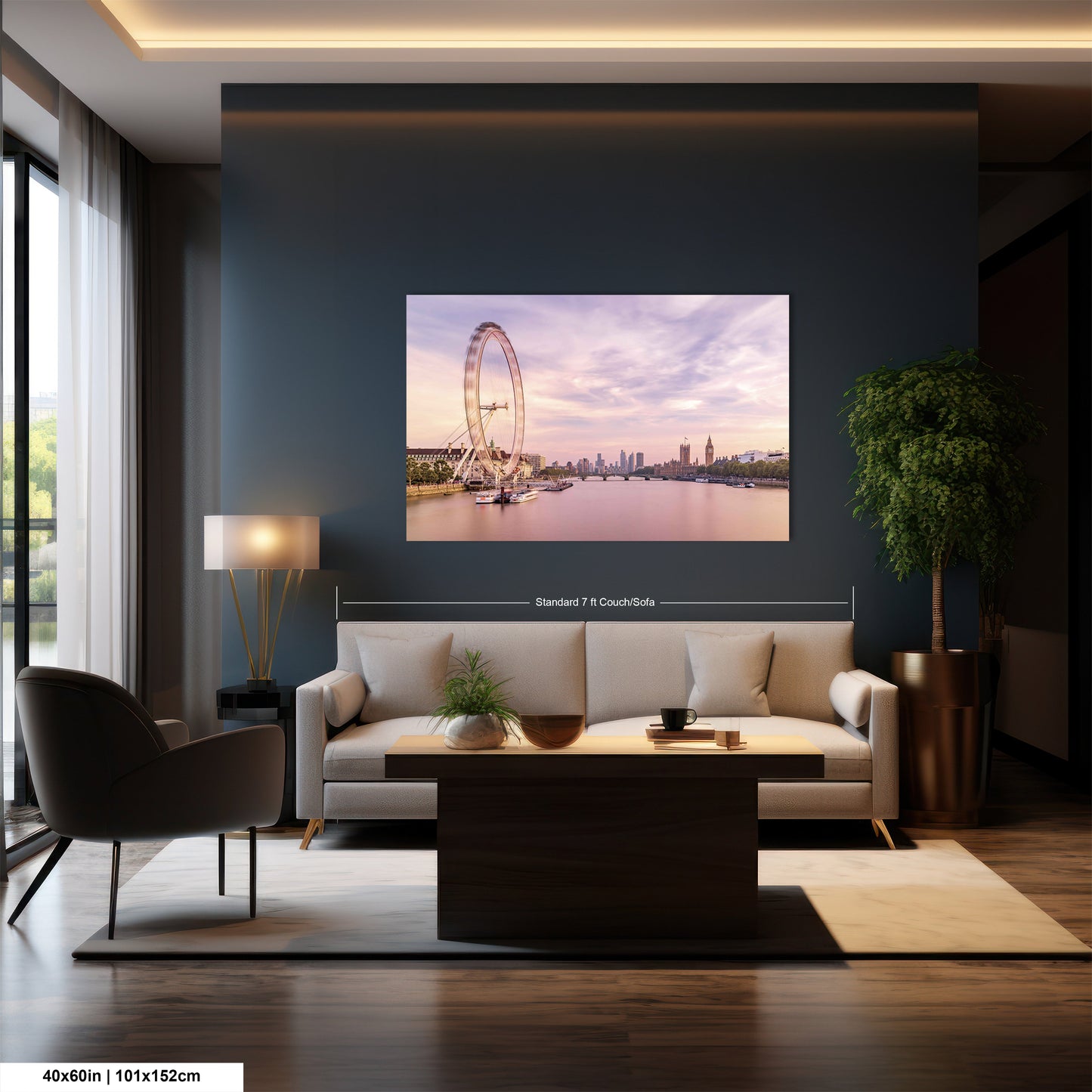a living room filled with furniture and a flat screen tv