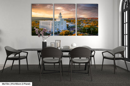 a dining room with a table and chairs