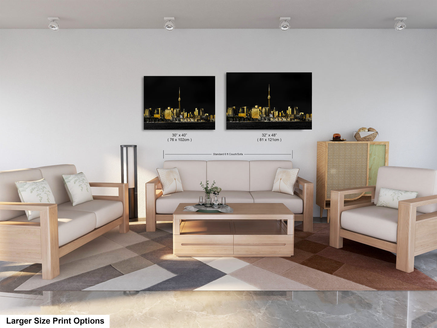 a living room with two couches and a coffee table