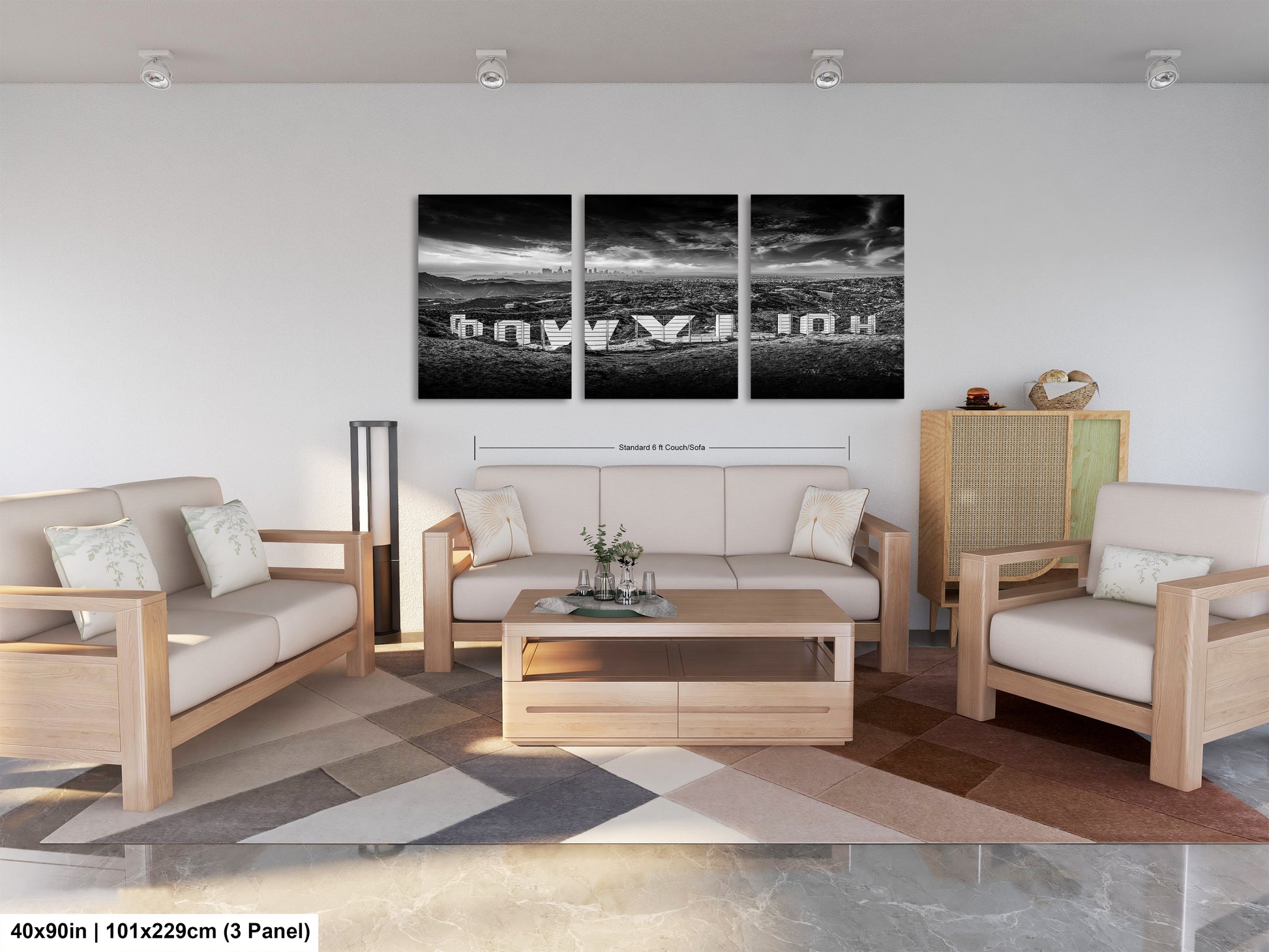 a living room with two couches and a coffee table