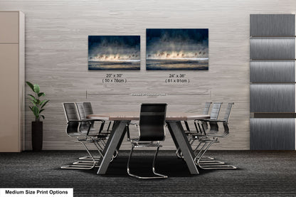a dining room table with chairs in front of it
