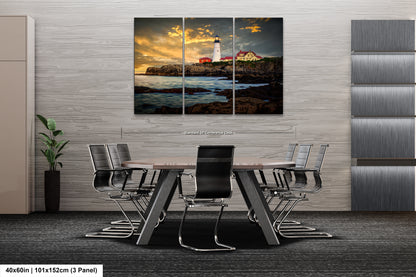 a dining room table with chairs and a painting on the wall
