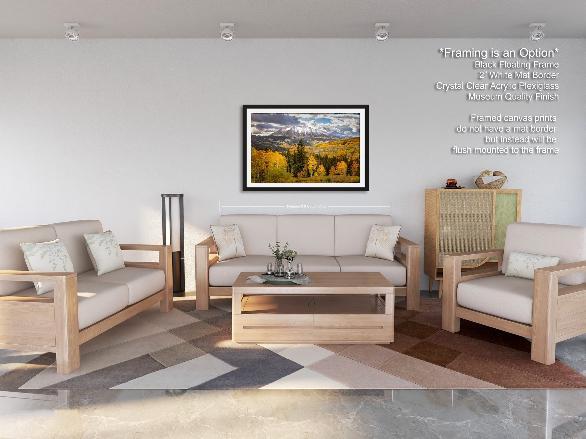 a living room with two couches and a coffee table