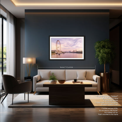 a living room filled with furniture and a painting on the wall