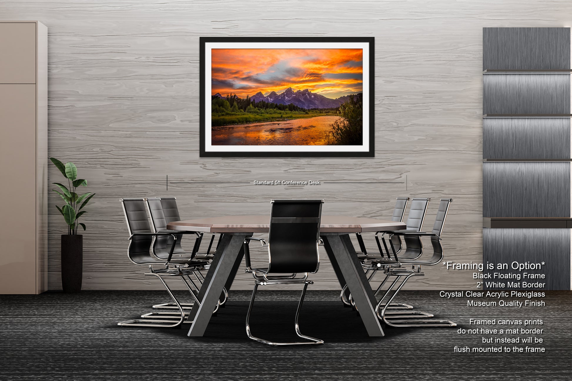 a picture of a dining room with a table and chairs