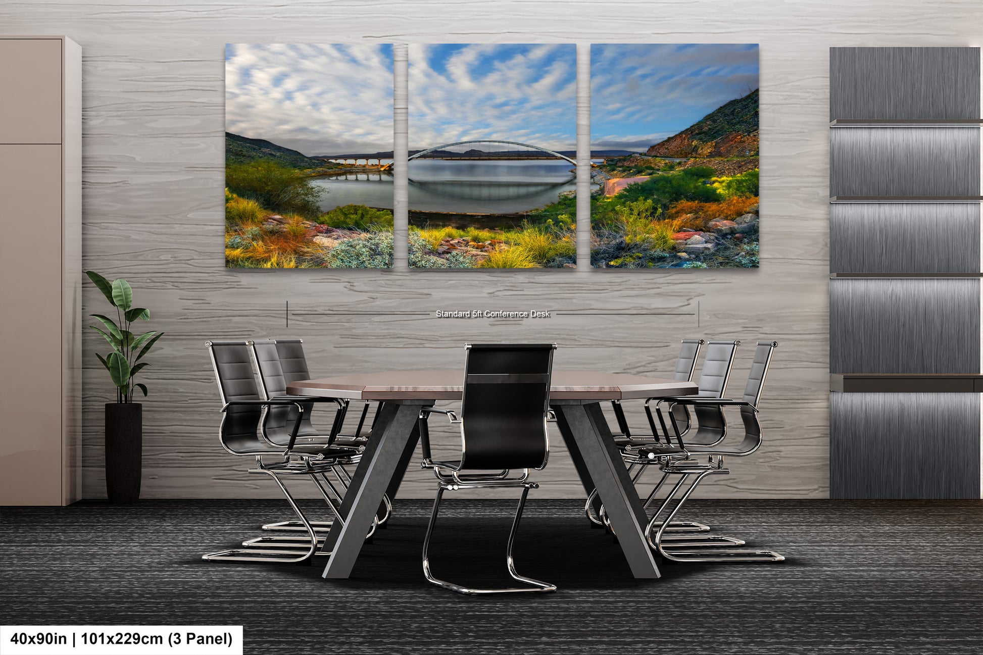 a dining room with a table and chairs