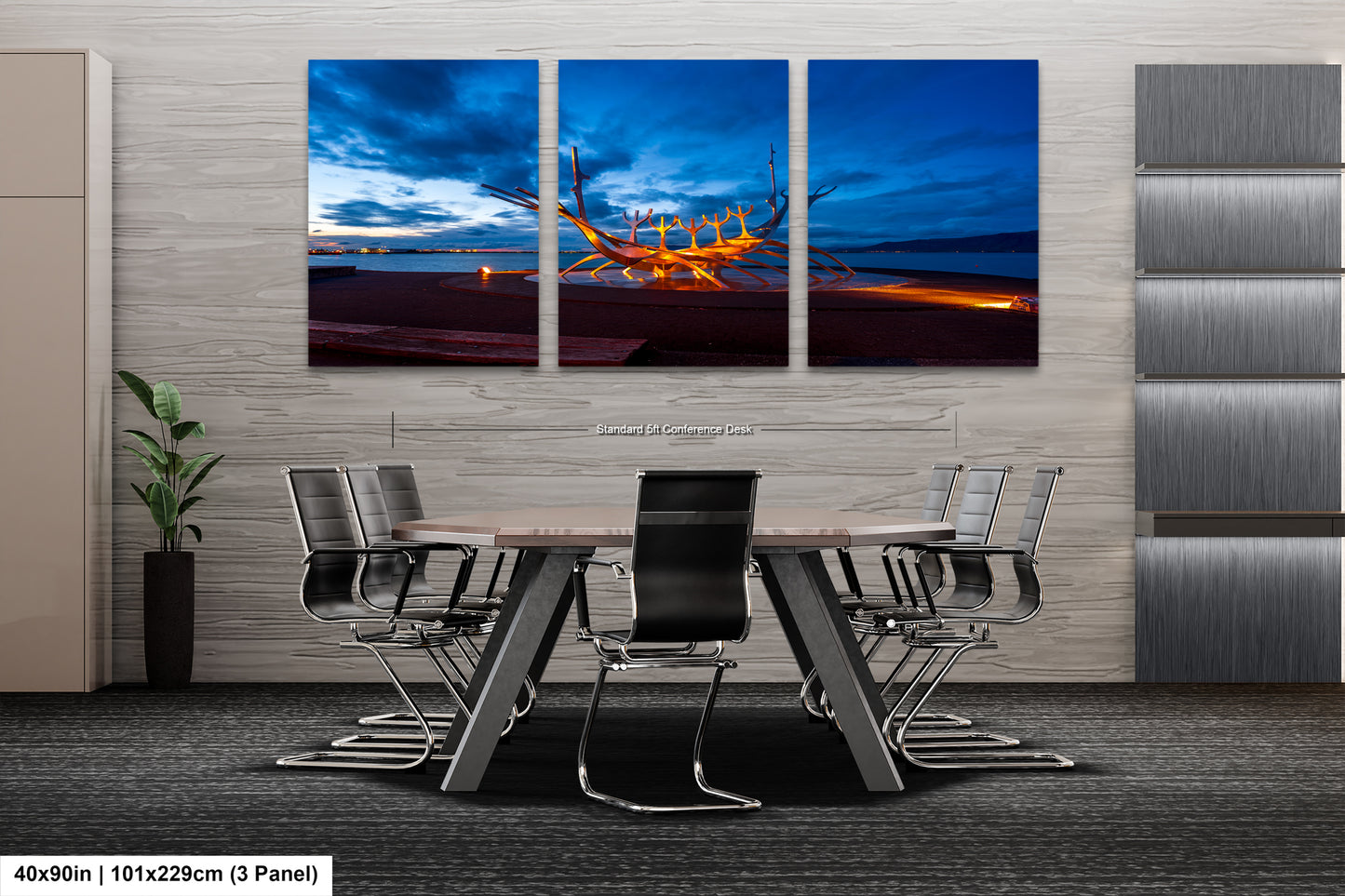 a dining room with a table and chairs