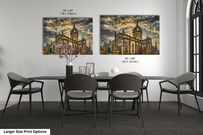 a dining room with a table and chairs