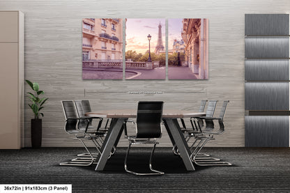 a dining room with a table and chairs