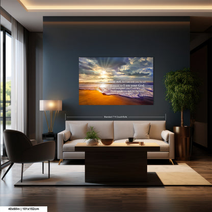 a living room filled with furniture and a painting on the wall