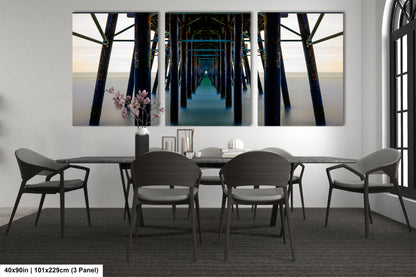 a dining room with a table and chairs