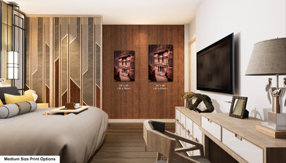a bedroom with a large bed and a flat screen tv