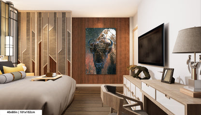 a bed room with a neatly made bed and a flat screen tv